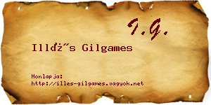 Illés Gilgames névjegykártya